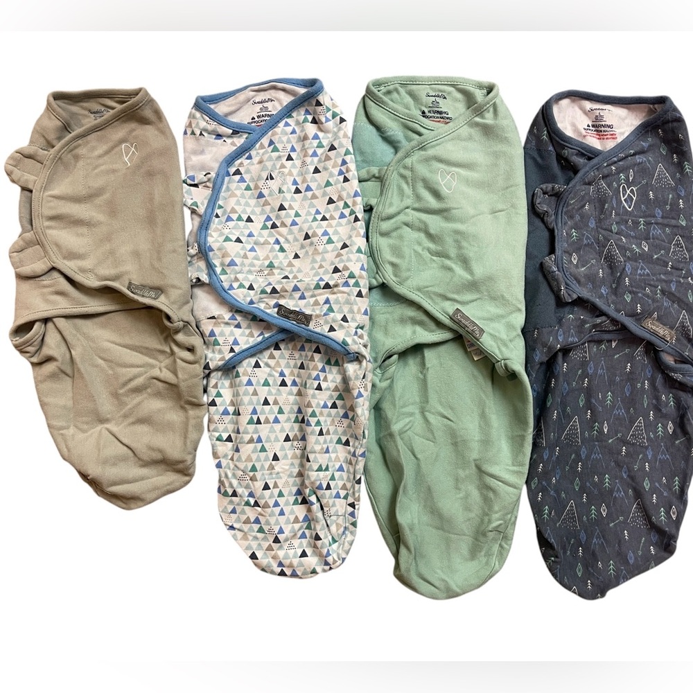 Set of 4 Swaddle Me Wrap Swaddles